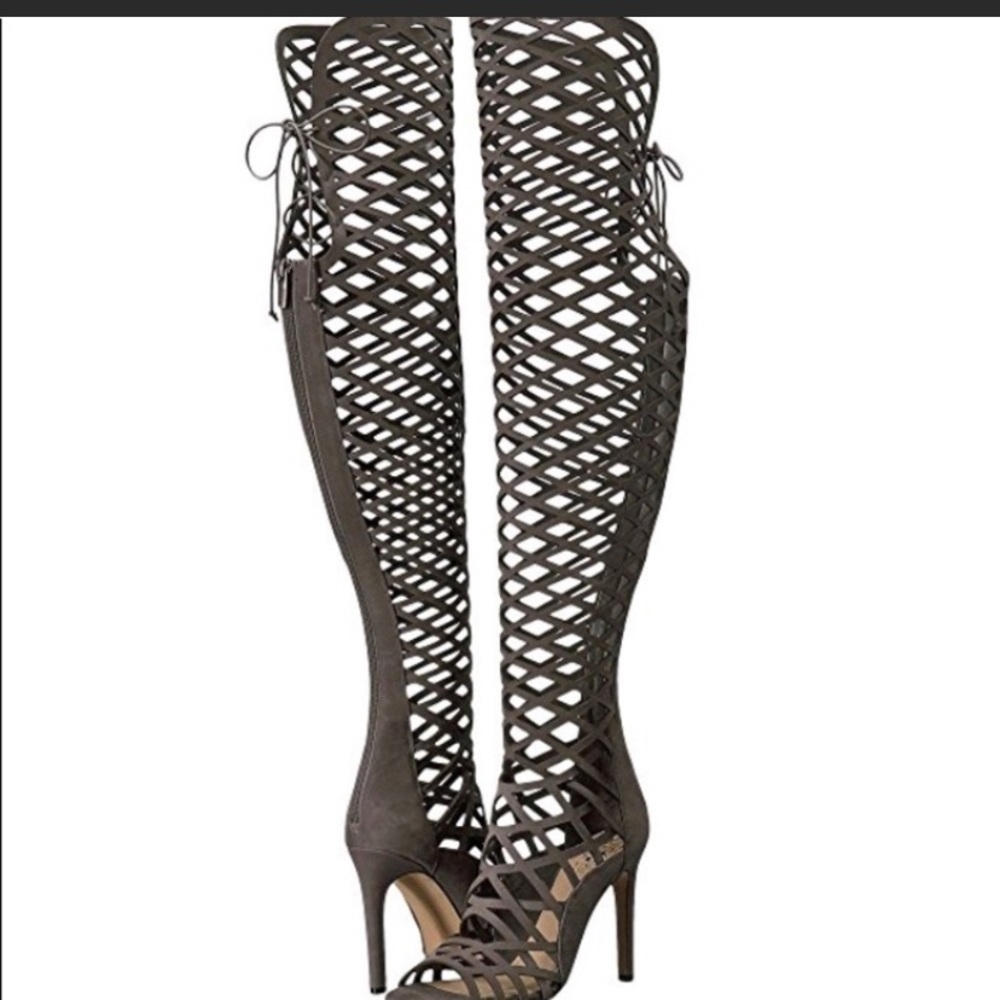 Vince Camuto over the knee lace boots (size 8.5)
